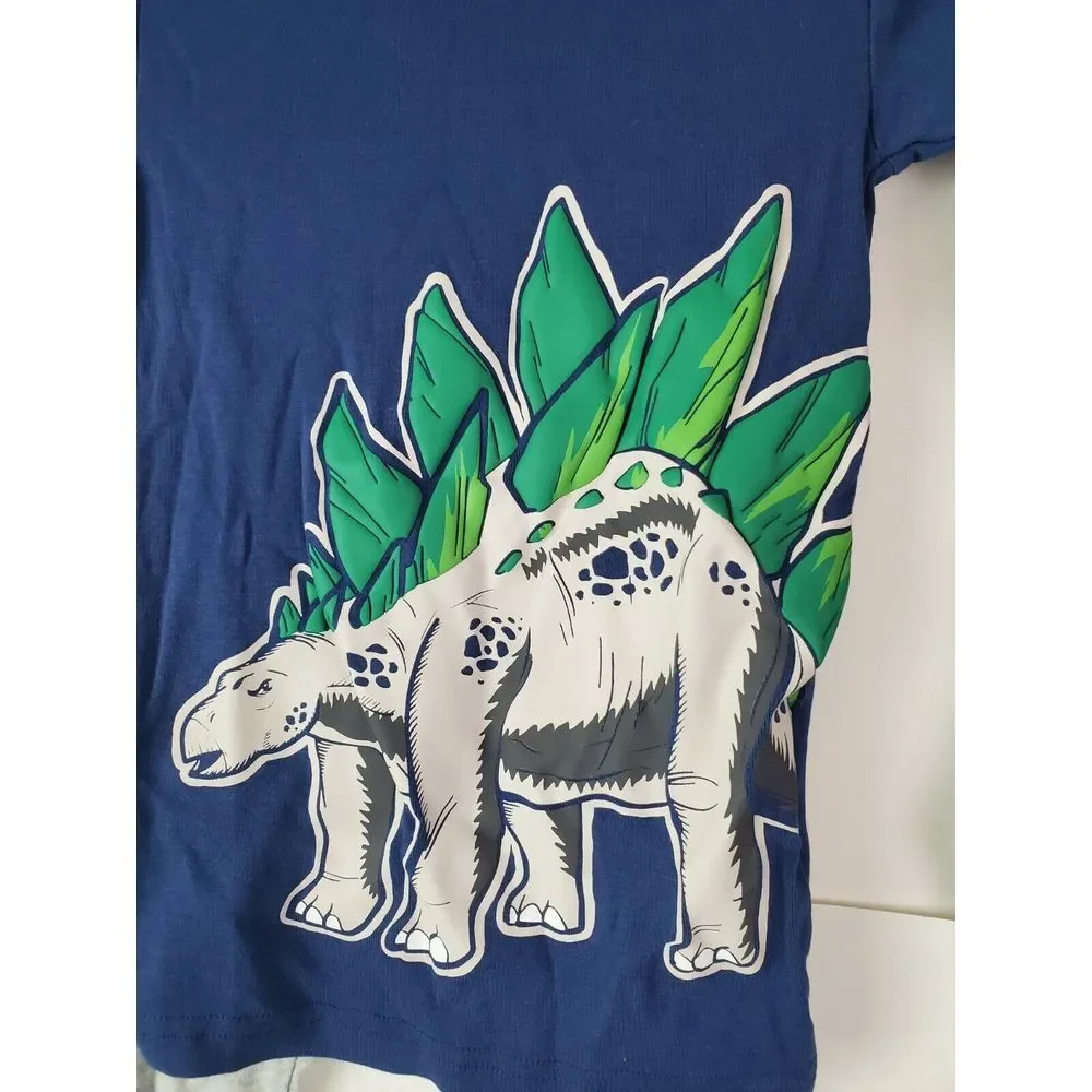 Carter's Boys Dinosaur Pajama Set 2‎ Shirts & 1 Pant Size 8 Long Sleeve